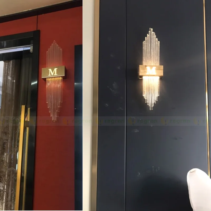 Роскошный хрустальный настенный светильник для гостиной современный блеск