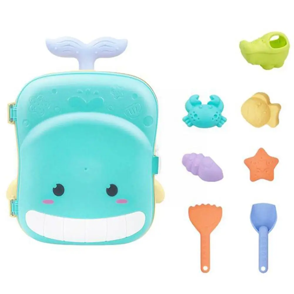

Beach Toys For Kids Baby Beach Game Toys Children Kit Sand Toys For Beach Sandbox Case Water Play Summer Set Trolley Game J1J1