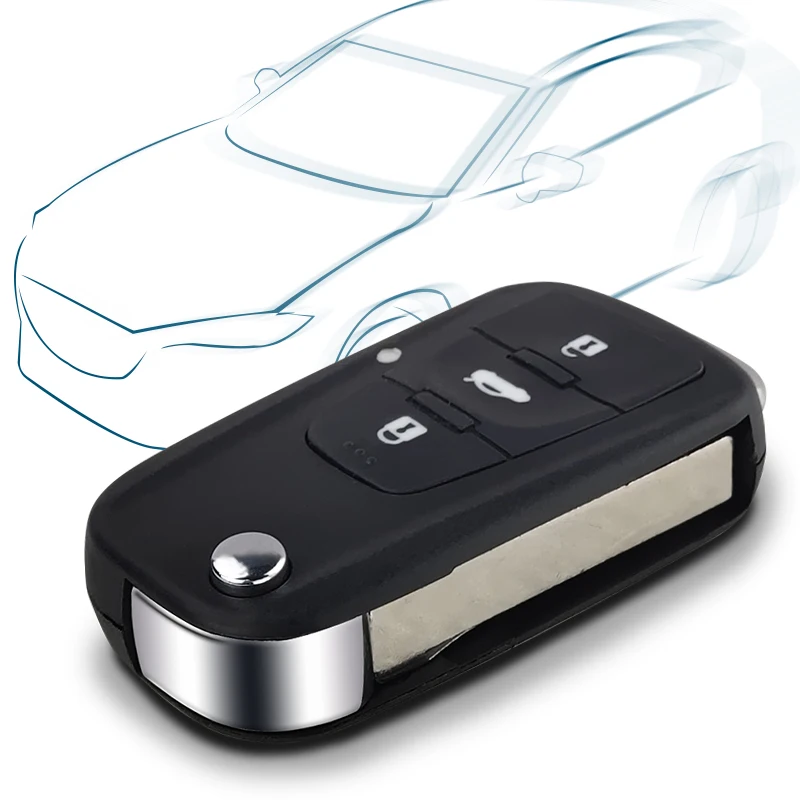 OkeyTech 3 кнопки дистанционный Складной автомобильный ключ оболочки для нового пульт mg GS Roewe MG7 GT GS 350 360 750 W5 пустой чехол с отверткой