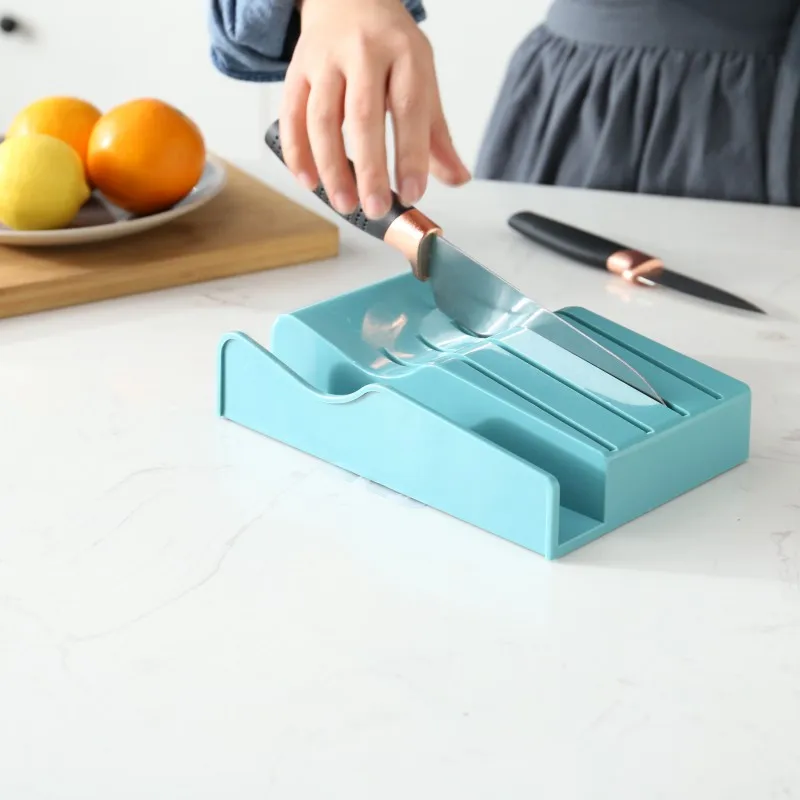 Cutting Board Rack Storage Box Kitchen Finishing Drain Horizontal Knife Holder Combination | Дом и сад