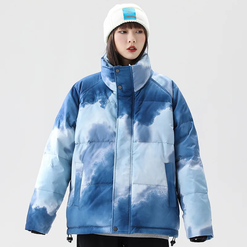 2022 Men's Down Jacket Casual Loose Dyeing Color Thicken Warm Windproof Down Jacket High Quality Warm Men's Coat Veste Homme