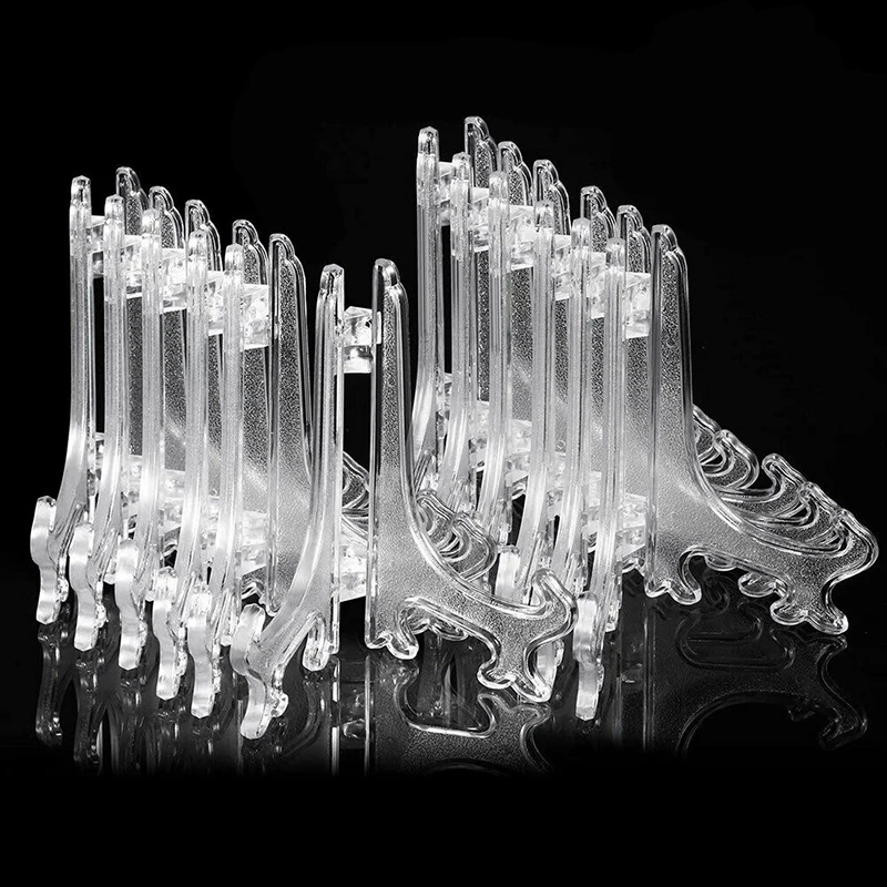 25/50 шт. прозрачные пластиковые мольберты или подставки/Держатели для