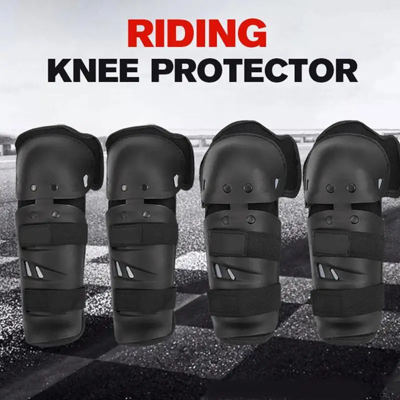 

Black Color Off-road Racing Protective Gear Set 4pcs For Cycling Knee Skateboarding Elbow Bike Protect Pads B8U6