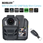 BOBLOV Bodycam WA7-D Ultra HD 1296P видеокамера, мини-видеокамера, камера для тела, GPS, водонепроницаемая портативная микро-камера для полиции