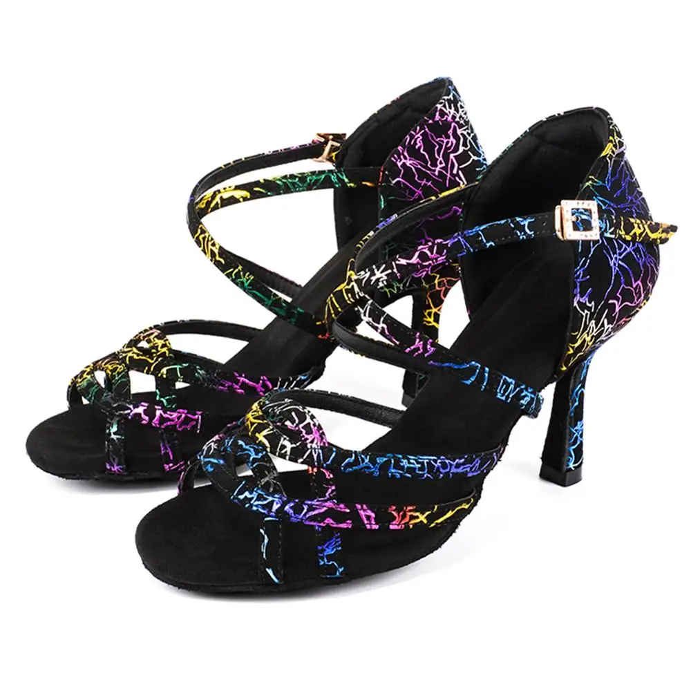 Туфли женские для бальных танцев обувь латинских высокий каблук сальса