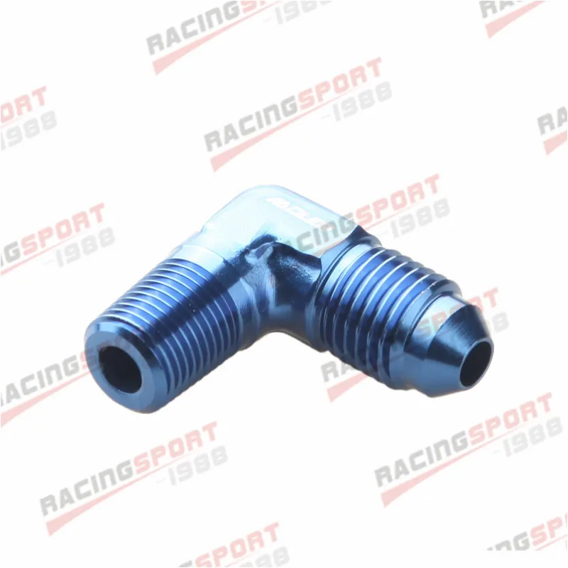 4AN AN4 AN 4 To 1/8 &quotNPT 90 градусный переходник с наружной резьбой алюминиевый