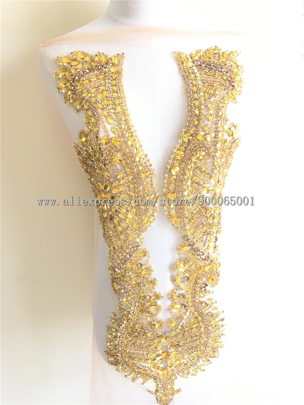 Роскошное Свадебное Платье люкс 3D золотые стразы лиф со стразами Аппликация