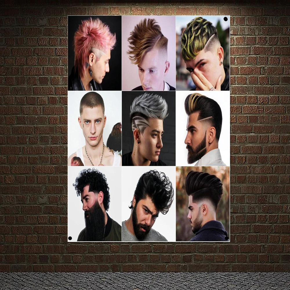 

Best Mens Edgy Haircuts Posters Banner Wall Art Edgy Hairstyles For Guys Canvas Painting Sculpture Pomade Picture Wall Hanging