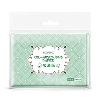 100pcs face oil blotting paper green matting face wipes cleanser oil control shrink pore face cleaning tool