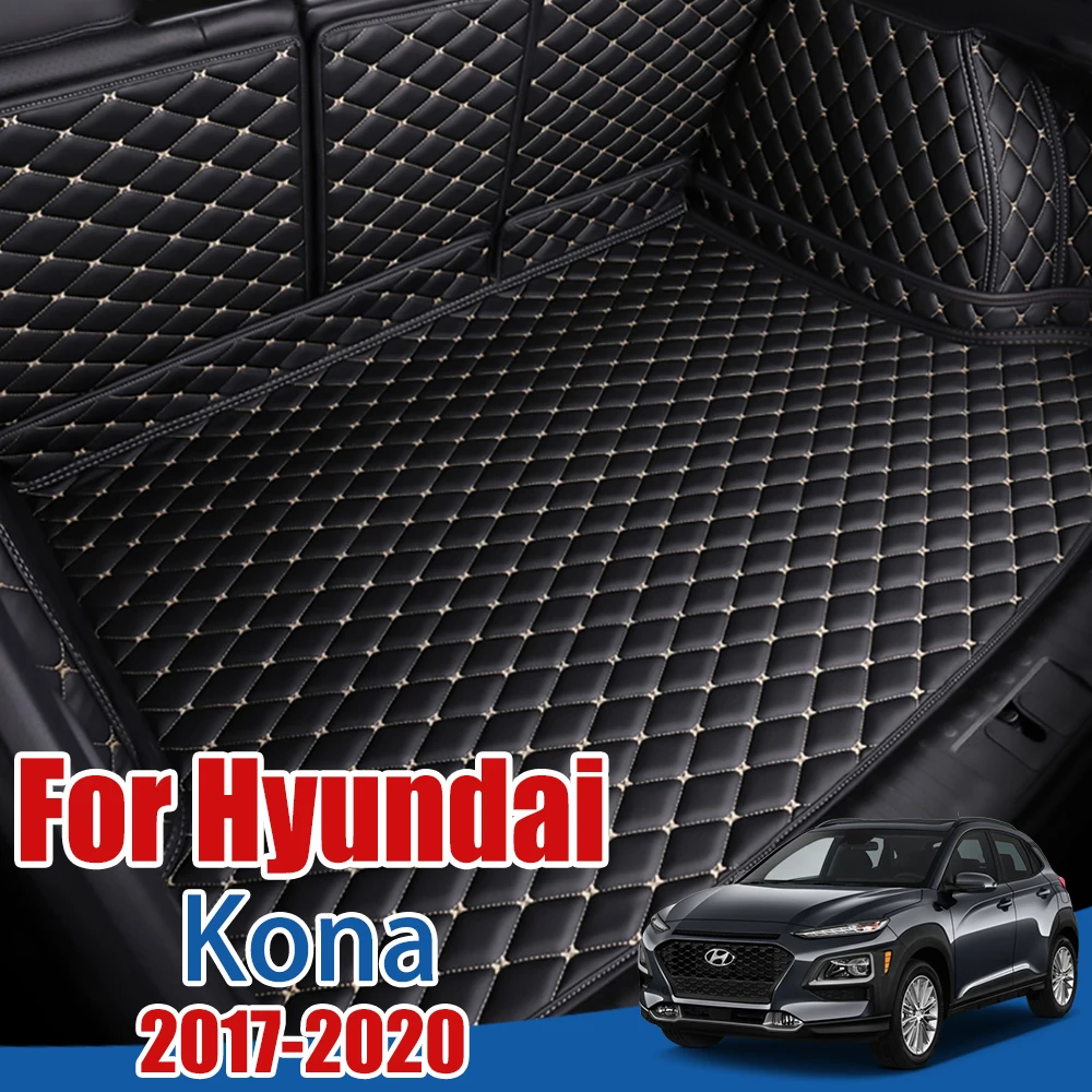 

Напольная защита для багажника автомобиля для Hyundai Kona 2017 2018 2019 2020 2021 кауai, подкладка для груза, коврик в багажник Pad Hyundai Kona, коврик для багажни...