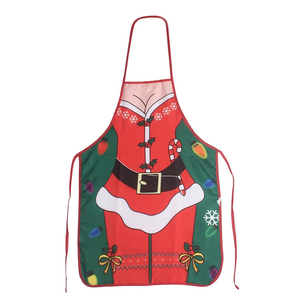2020 DIY Рождественский фартук Санта Клауса кухонный для официанта стильный и