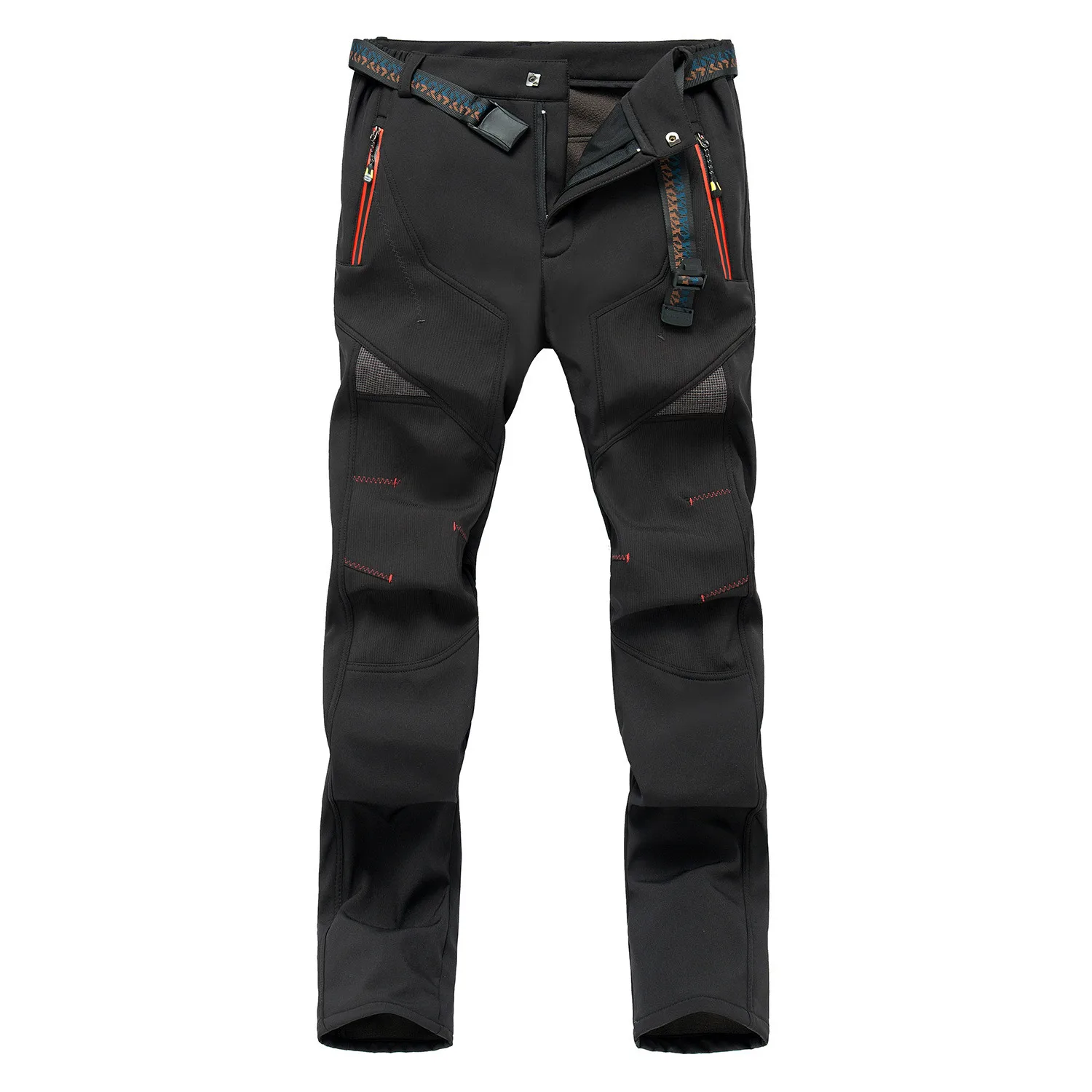 

Outdoor Hiking Pants Men Women Autumn Winter Warm Fleece Thickened Windproof Climbing Trekking Plus Size Softshell Trousers