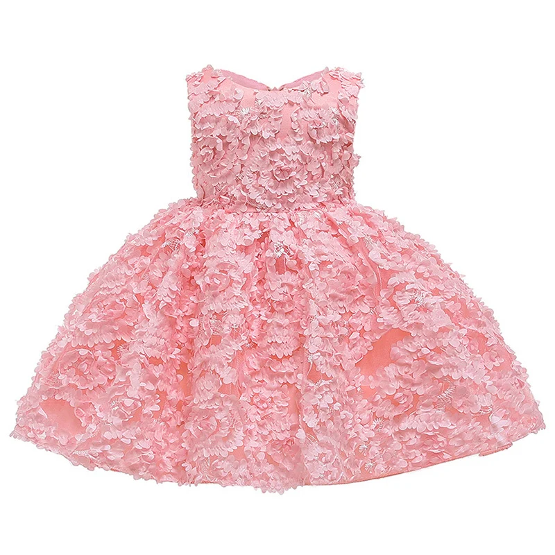 Детское платье с цветочным рисунком для девочек на один год | Свадьбы и торжества