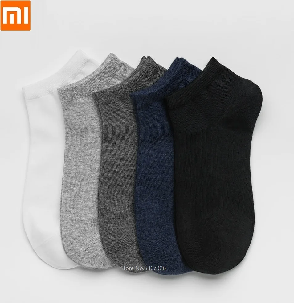 Мужские Нескользящие носки Xiaomi PULPOL удобные хлопковые с защитой от пота короткие