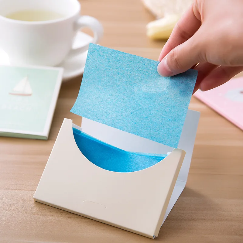 1 Набор бумаг для макияжа очищающая впитывающая масло бумага лица Корейская