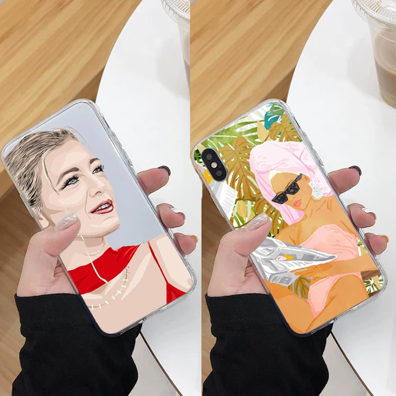 Модный дизайнерский женский силиконовый чехол накладка для iPhone 8 7 6 S Plus X XS