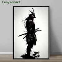 japanese samurai canvas paintings vintage character posters and prints classic art wall pictures for living room home decor