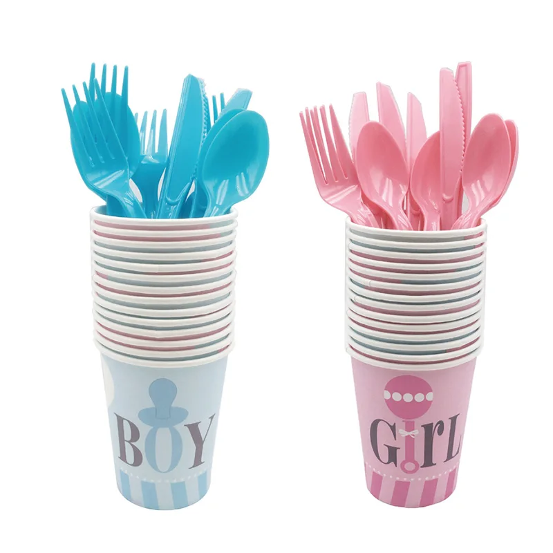 1 комплект украшение для детского душа вечерние столовые приборы детская