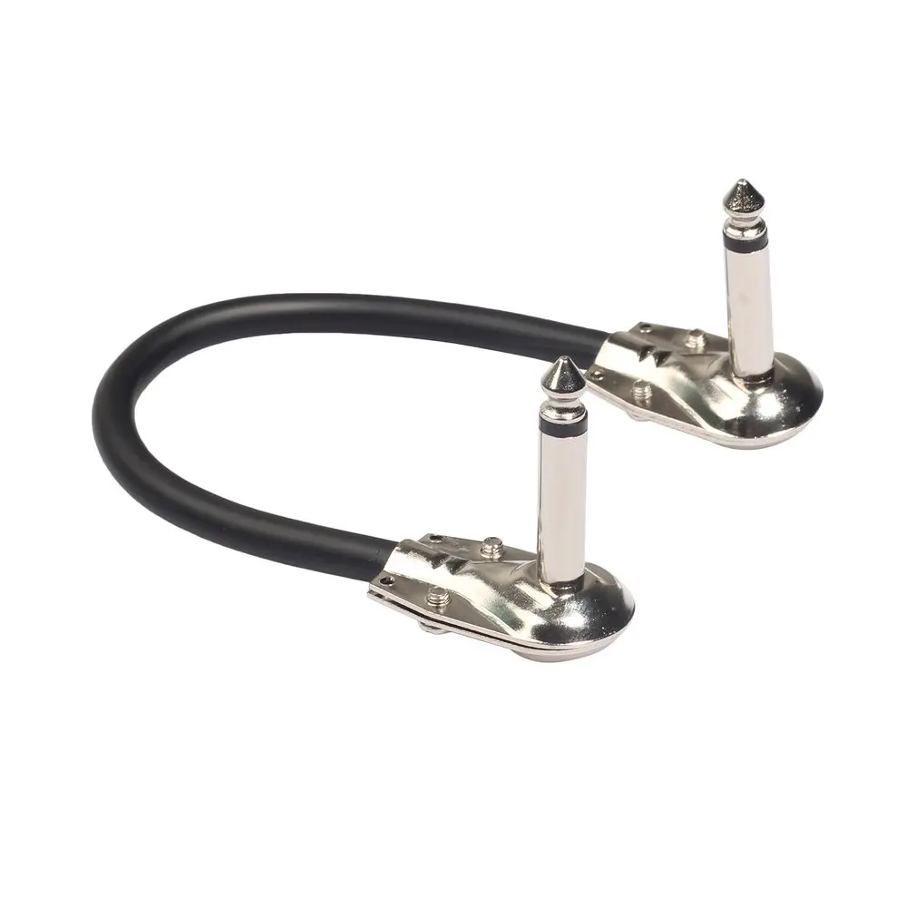 

Tc095-15 Guitar Patch Cables Right Angle Instrument Cables For Effect Pedals Male To Male Elbow Guitar Effect Cable