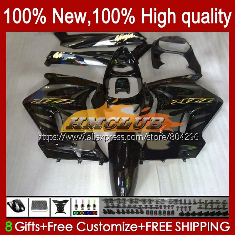 

Боди для KAWASAKI NINJA ZZR250 ZZR 250 113No.178 ZZR-250 1990 1991 1992 1993 1994 1995 1996 1997 1998 1999 глянцевый черный обтекатель