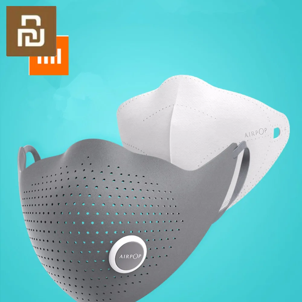 Yuopin AirPOP Air Wear PM0.3 / pm2.5 антидымчатая маска для лица с 2 шт фильтром регулируемые