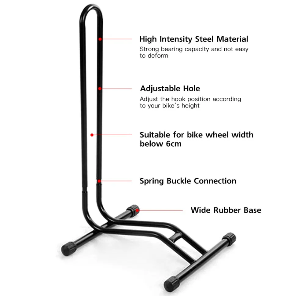 Стойка-опора для горного велосипеда регулируемая стальная подставка L-типа