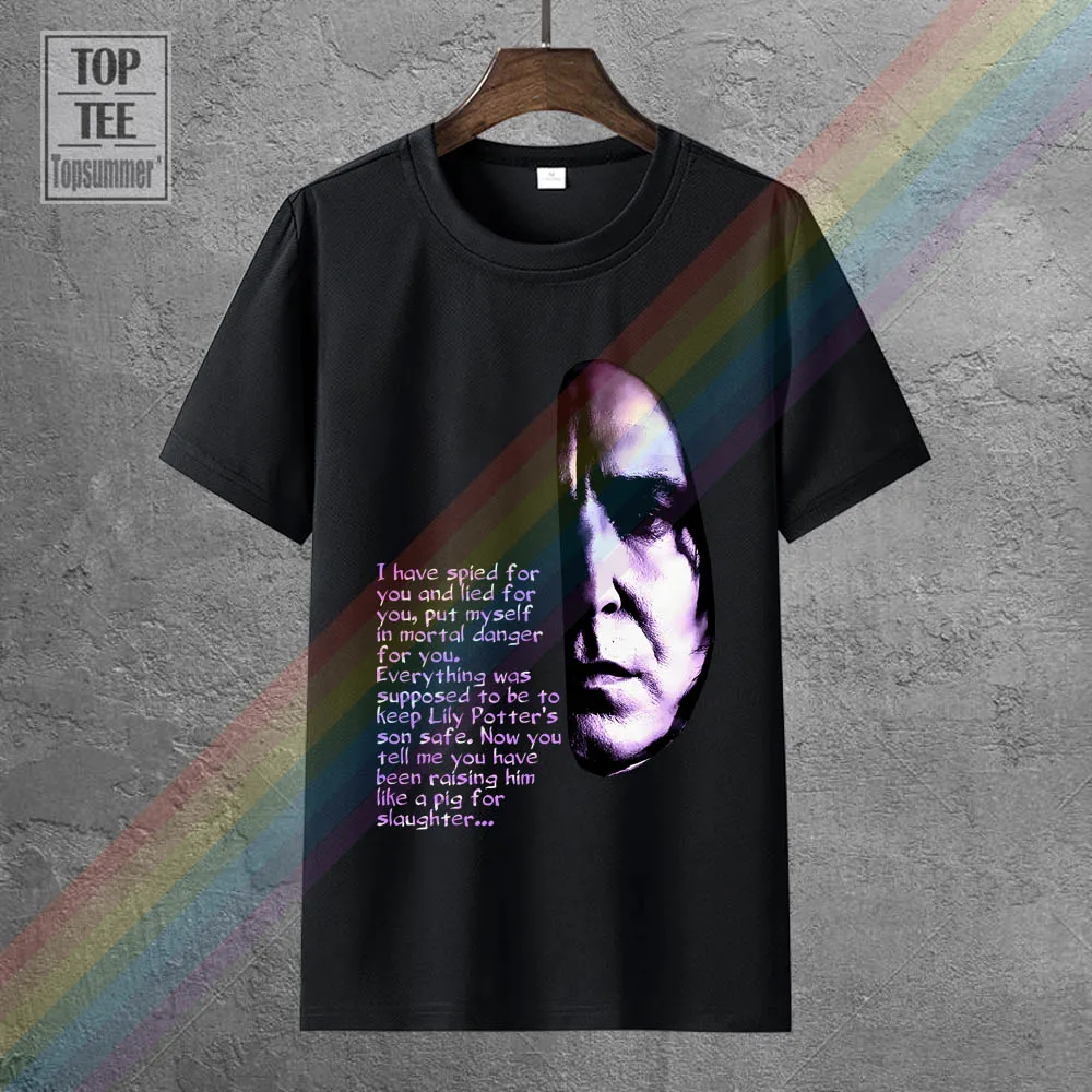 

Alan Rickman - Severus Snape Tshirts Skull Retro Tee-Shirt Gothic Vintage Sportwear Gym T Shirt Funny Horror T Shirts