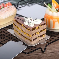 100 pcs silver cake boards thicken paper cupcake dessert displays tray disposable cake cardboard pastry decorative