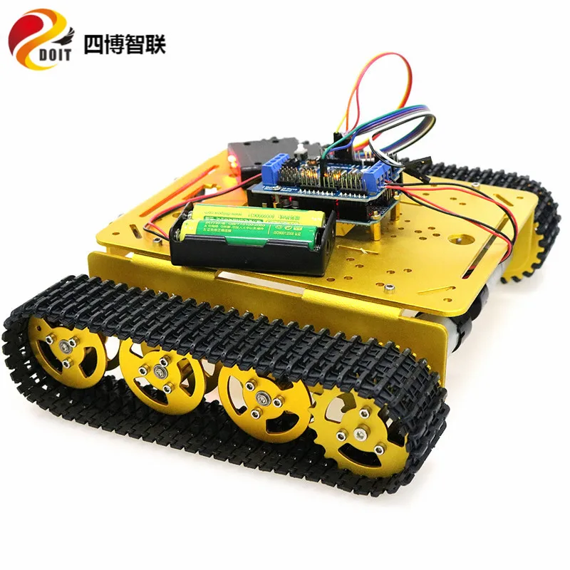 Геймпад SZDOIT PS2 с ручкой металлическое умное шасси для танков гусеничный