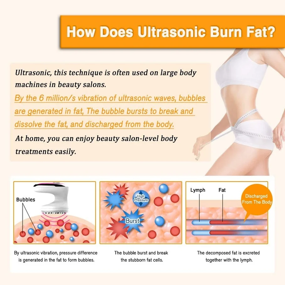 Beste Ems Ultrasone Cavitatie Huidverstrakking Apparaat Led Licht Therapie Radio Frequentie Massager Fat Brander Gewichtsverlies Machine