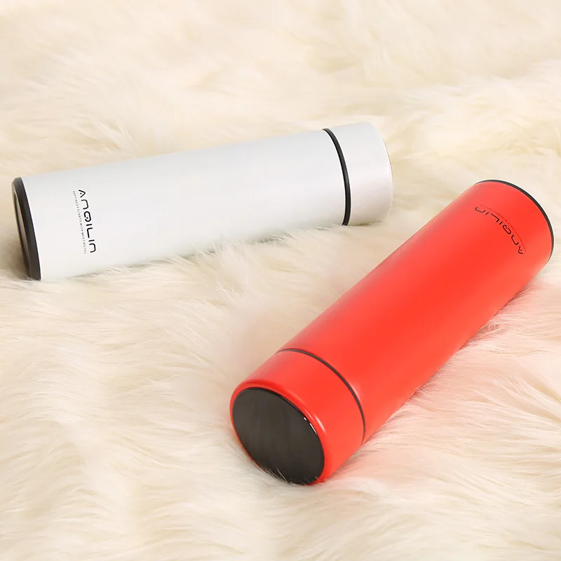 Soffe Vacuum Thermos Bottle With Intelligent Temperature Display 500ML Food Grade Stainless Steel Vacuum Flasks Bottles