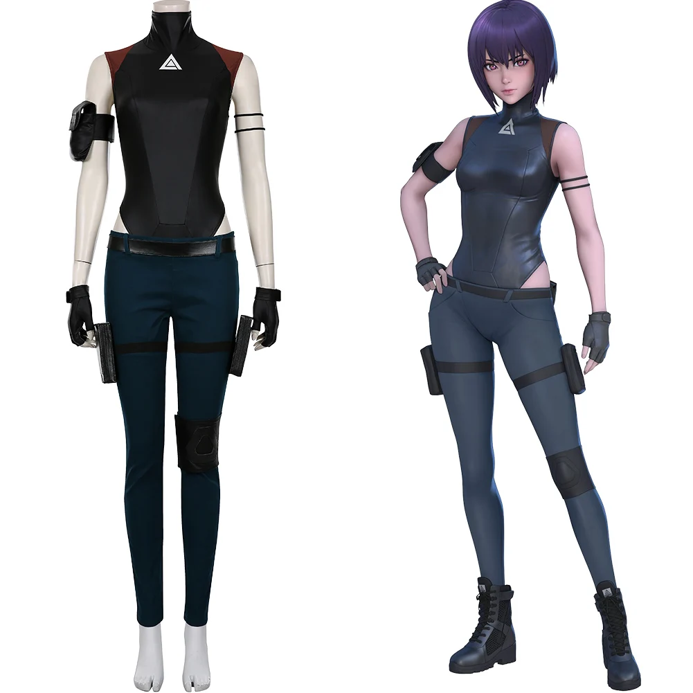 Ghost in the Shell Cosplay Kusanagi Motoko Costume Uniform Outfit Full Suit Halloween Carnival Costumes | Тематическая одежда и
