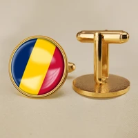 coat of arms of chad chadian map flag national emblem cufflinks