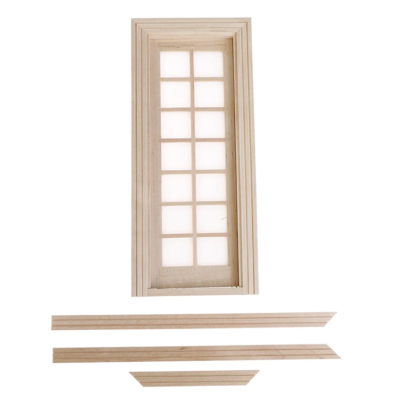 Дверь Неокрашенный Кукольный Дом Миниатюры деревянная мебель комната изделие