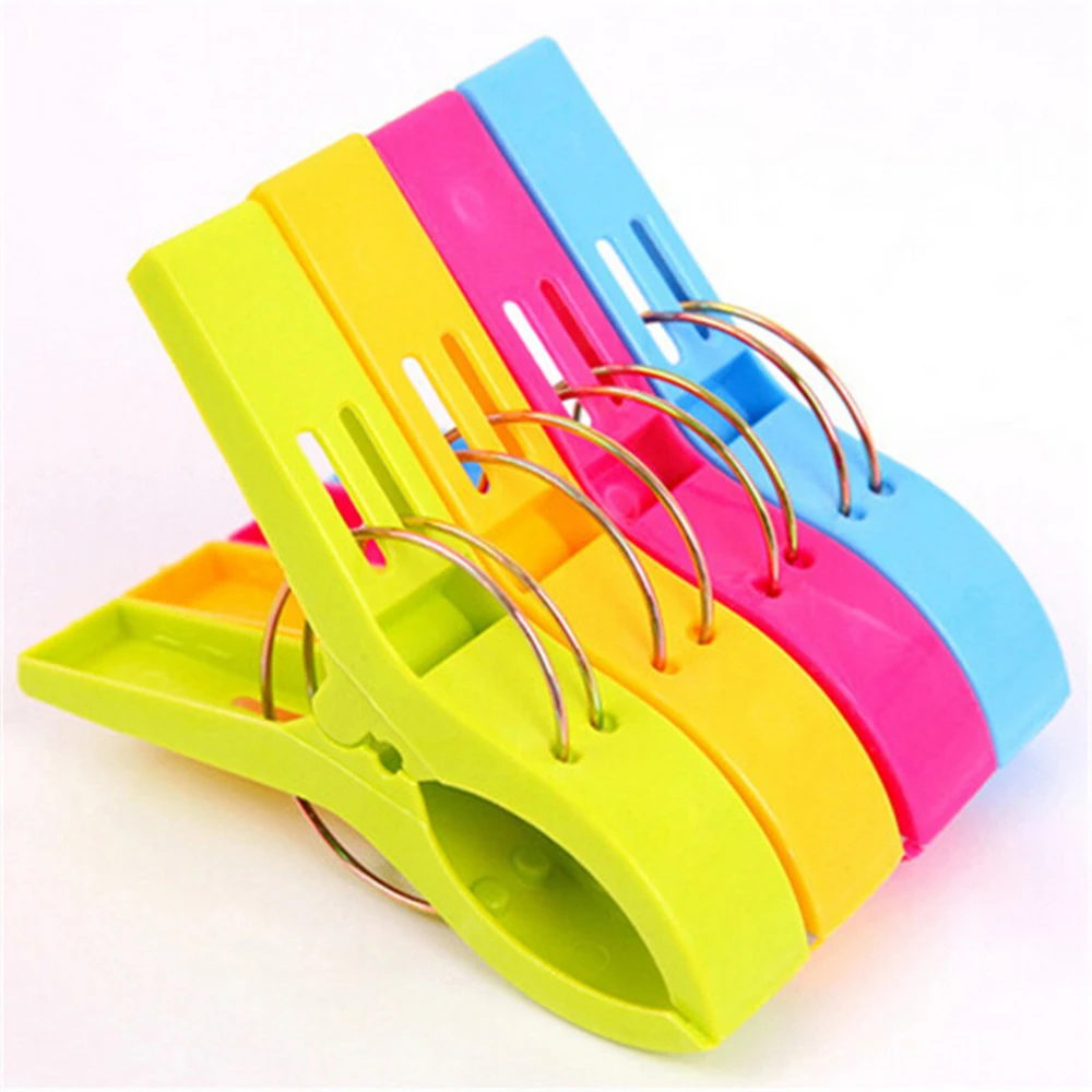 4/24 шт. пластиковые прищепки для пляжных полотенец | Дом и сад