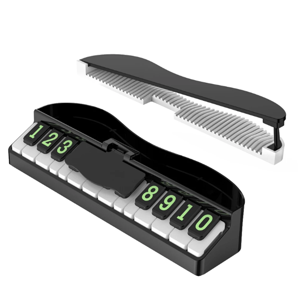 

Car Temporary Parking Card Sticker Function Luminous Car Air Freshener Phone Number Card Plate Car Fragrant Accessories