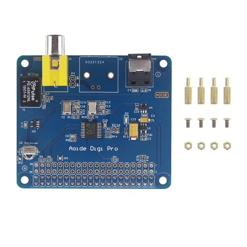 Raspberry Pi 4 AOIDE HIFI DiGi Pro цифровая звуковая плата расширения | Чехол из алюминиевого сплава для Raspberry Pi 4 модель 3B+/3B