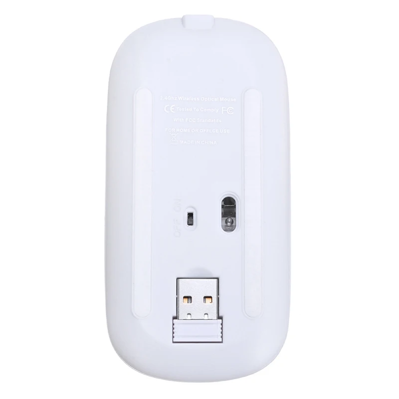 

Ultra-thin Rechargeable Mouse Mini Wireless Mute USB Optical Ergonomic Gaming Mouse Notebook 2.4G Computer Mouse