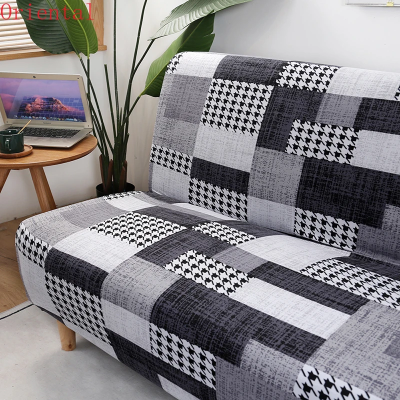 

Printed Sofa Bed Cover Universal Size Armless Sofa Bed Covers Sofa Towel Wrap Elastic Stretch Furniture Slipcovers