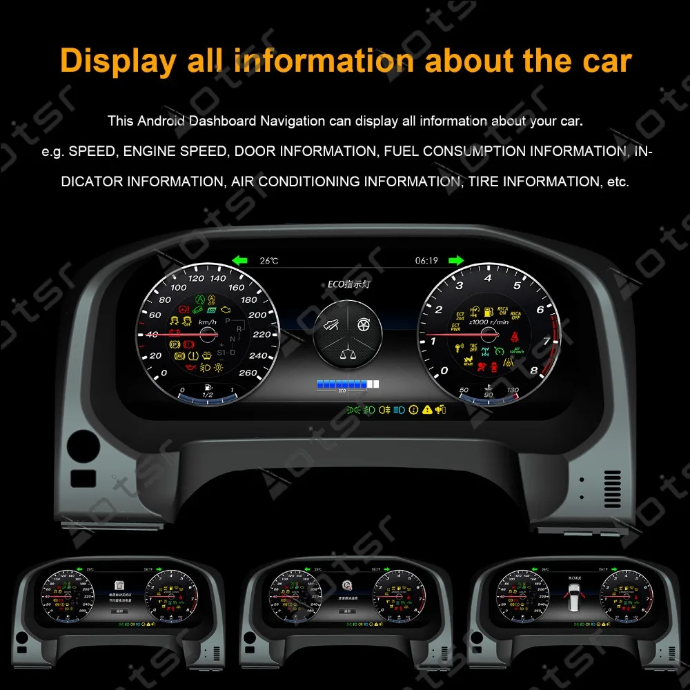 Автомобильный дисплей приборной панели 1920*1020 экран Android 7,1 автомобильный gps-навигатор для TOYOTA LAND CRUISER Prado 2010- headuni