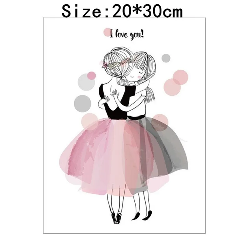 

2021 Modern Canvas painting Dancing girl Personality Fashion The Tower of Paris Spray painting Drawer Core Adornment Picture