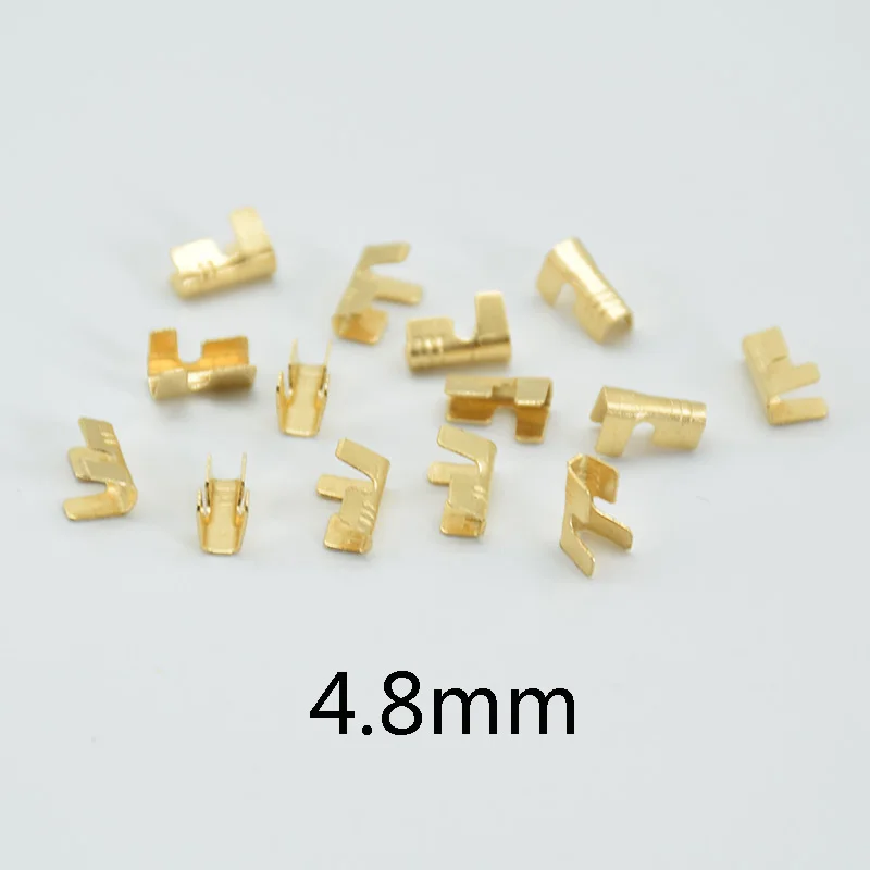 100 шт. автомобильные U образные коннекторы для проводов 6 3 мм 4 8 мм|Терминалы| |