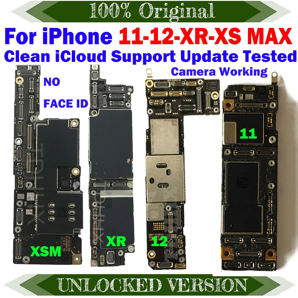 Для iPhone XS MAX 11 12 XR моторная плата без распознавания лица Хорошая рабочая пластина