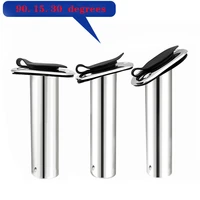 2 pieces stainless steel flush mount fishing rod holder15 30 90 degree rod pod with screws for marine boat