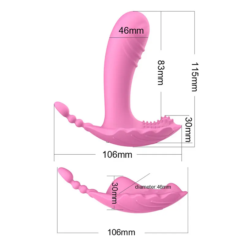 Вибратор-бабочка для женщин фаллоимитатор-вибратор ношения в трусиках