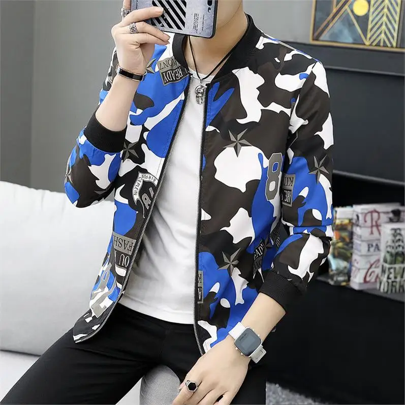 

Fashion Autumn Spring 2019 New Print Casual Jacket Mens Japanese Streetwear Designer Clothes Plus ASIAN SIZE M-XXX 4XL 5XL 6XL