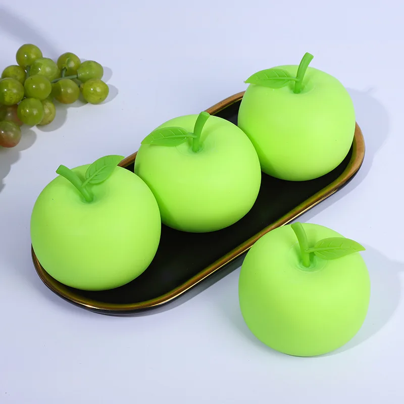 

8 см фруктовые сжимаемые кавайные зеленые яблоки сжимаемые медленно восстанавливающие форму игрушки для снятия стресса сжимаемые игрушки ...