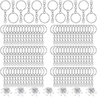 R2LE 360 шт. кольца для ключей с соединительными кольцами, винтовые шпильки для изготовления ювелирных изделий своими руками