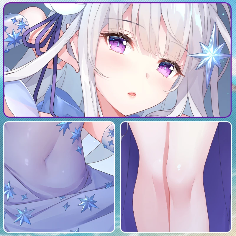 Наволочка для подушки в стиле аниме Re:Zero Emilia сексуальная дакимакура обнимающая