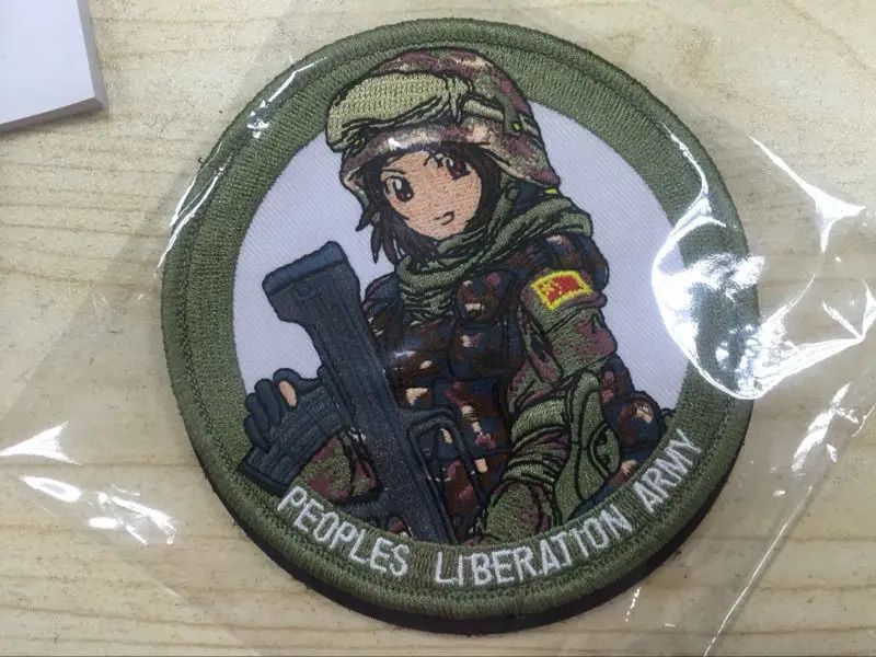 Привет! Junwu Nya вышивка полилактида Военная рукоятка раньше освободительная армия